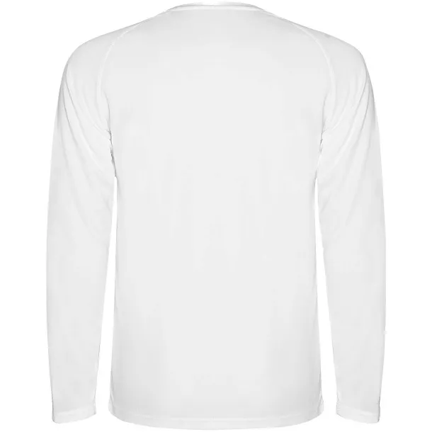 Montecarlo long sleeve men's sports t-shirt - Roly White