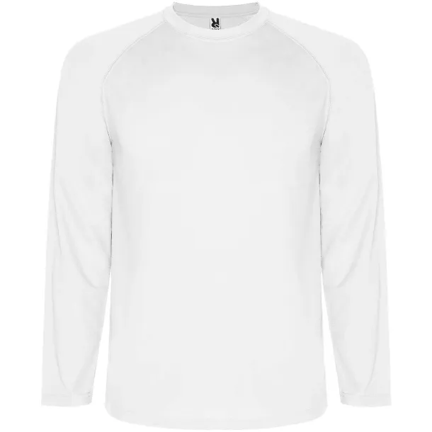 Montecarlo long sleeve men's sports t-shirt - Roly White