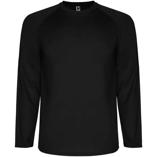 Montecarlo muška sportska majica dugih rukava - Roly Solid black