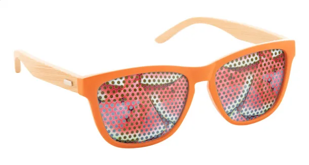 Colobus sunglasses Orange Natural