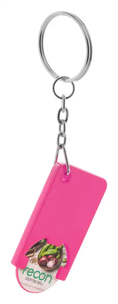 Beka trolley coin keyring Pink