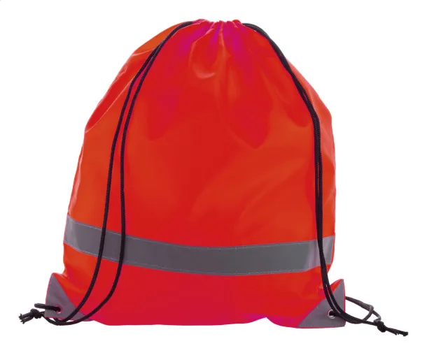 Vidraw reflective drawstring bag Red