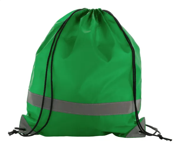 Vidraw reflective drawstring bag Green