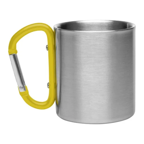  Mug 200 ml with carabiner Žuta