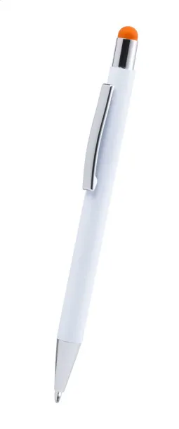 Wirly touch ballpoint pen Orange White