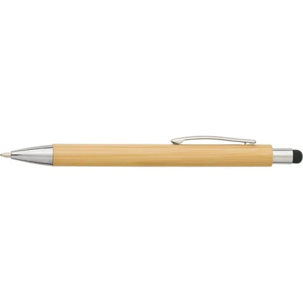  Bamboo ball pen, touch pen Crna