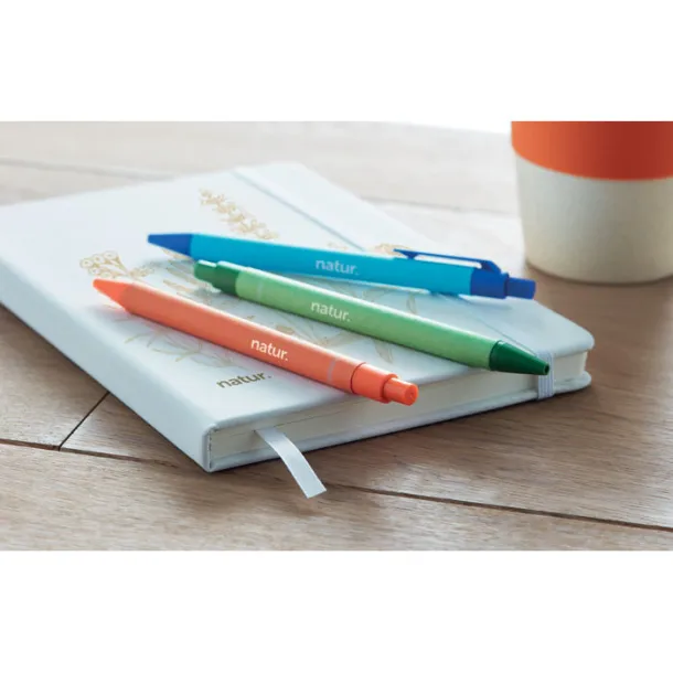 CARTOON COLOURED Paper/PLA corn ball pen Orange