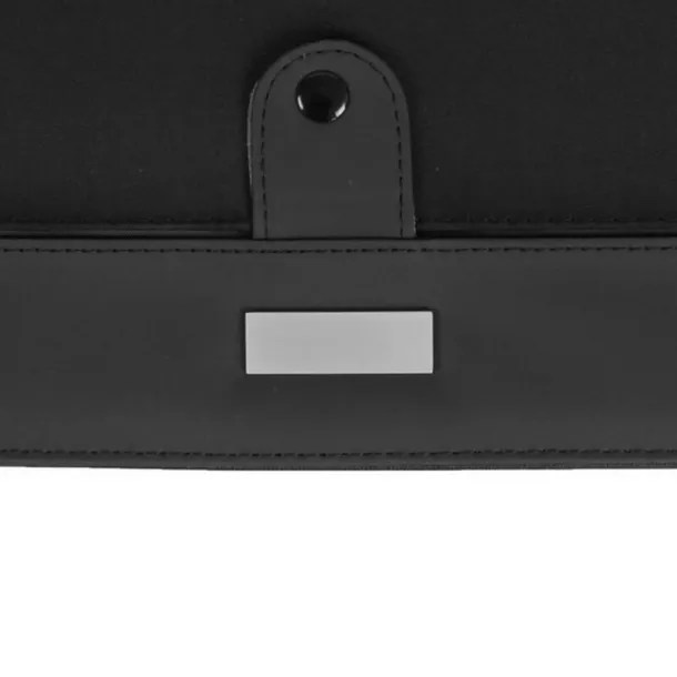  Conference folder approx. A4 with notebook and calculator Crna