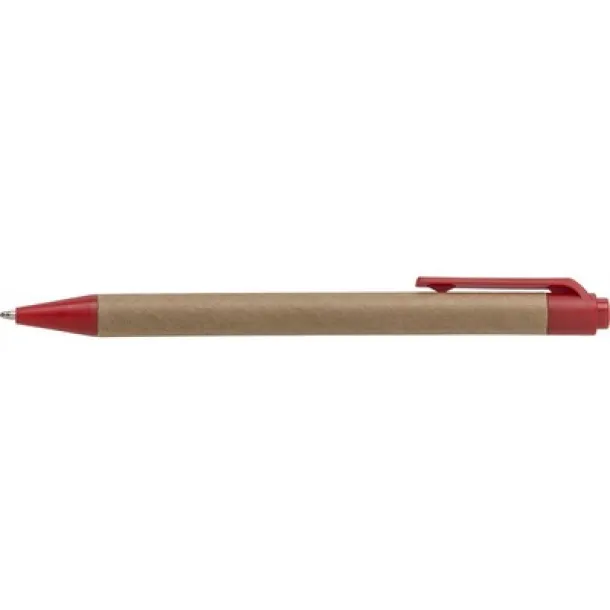 Memo holder, notebook, sticky notes, ball pen red