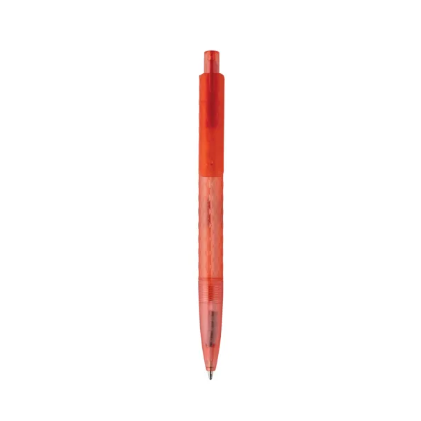 X3 GRS recycled PC plastic pen frosted - XD Collection Crvena