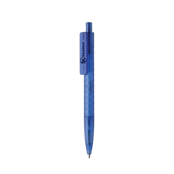 X3 matirana olovka od GRS reciklirane PC plastike - XD Collection Plava 
