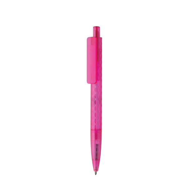 X3 GRS recycled PC plastic pen frosted - XD Collection pink, white