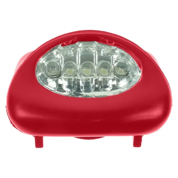  Naglavna svjetiljka, 5 LED Crvena