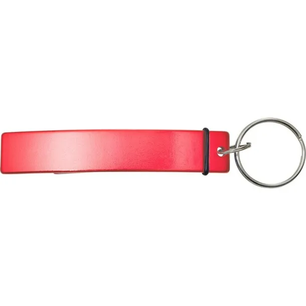  Keyring, bottle opener red