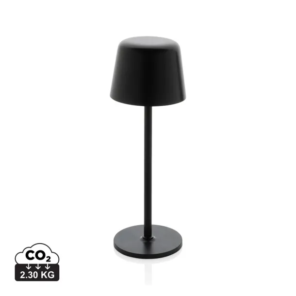 Zenic USB stolna punjiva svjetiljka od RCS reciklirane plastike - XD Collection Crna 