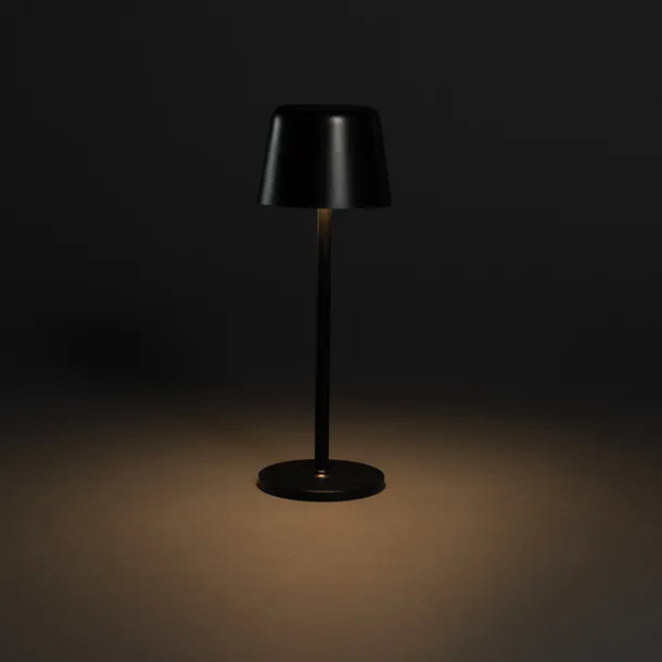 Zenic RCS recycled plastic USB re-chargable table lamp - XD Collection Black 
