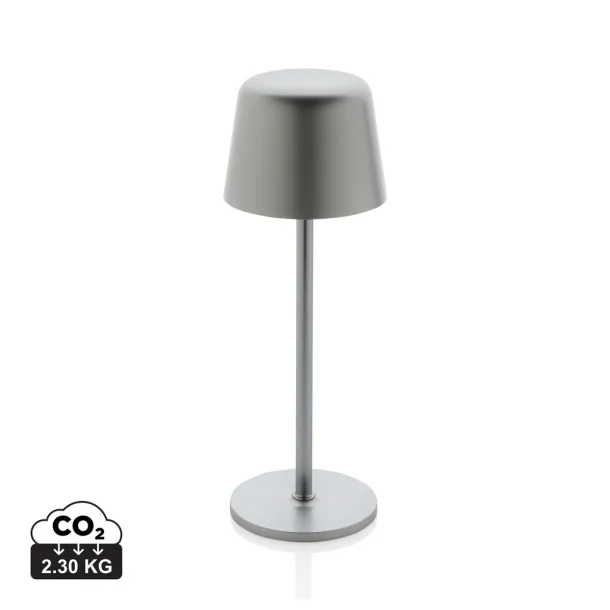Zenic RCS recycled plastic USB re-chargable table lamp - XD Collection Silver 