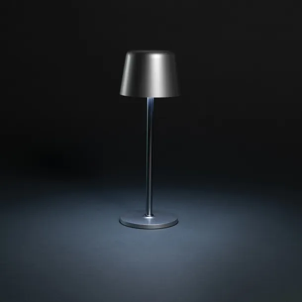 Zenic RCS recycled plastic USB re-chargable table lamp - XD Collection Silver 