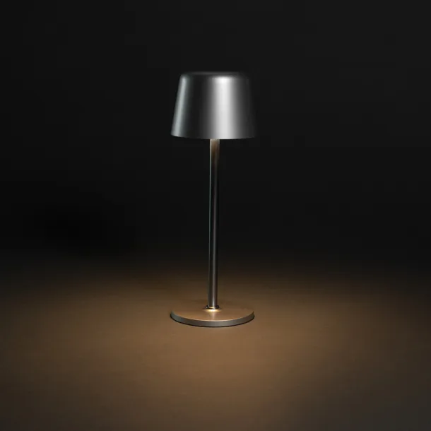 Zenic RCS recycled plastic USB re-chargable table lamp - XD Collection Silver 