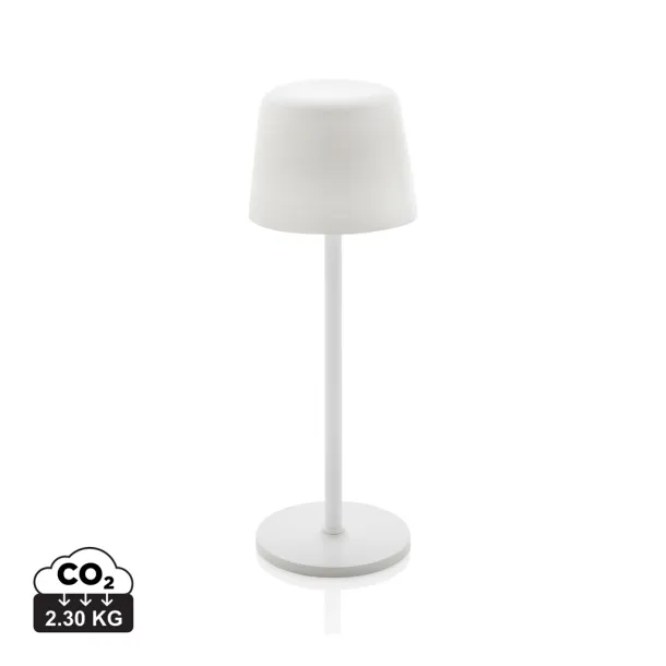Zenic RCS recycled plastic USB re-chargable table lamp - XD Collection White 