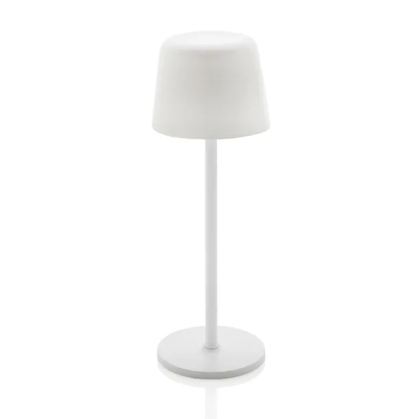 Zenic RCS recycled plastic USB re-chargable table lamp - XD Collection White 