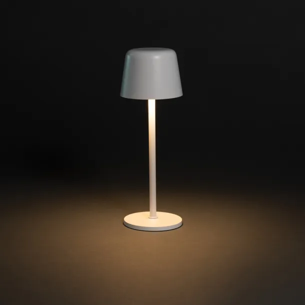 Zenic RCS recycled plastic USB re-chargable table lamp - XD Collection White 