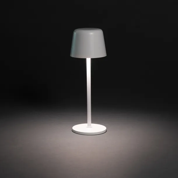 Zenic RCS recycled plastic USB re-chargable table lamp - XD Collection White 