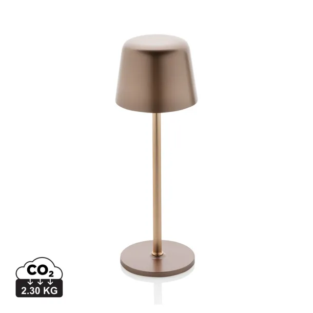 Zenic USB stolna punjiva svjetiljka od RCS reciklirane plastike - XD Collection brown 
