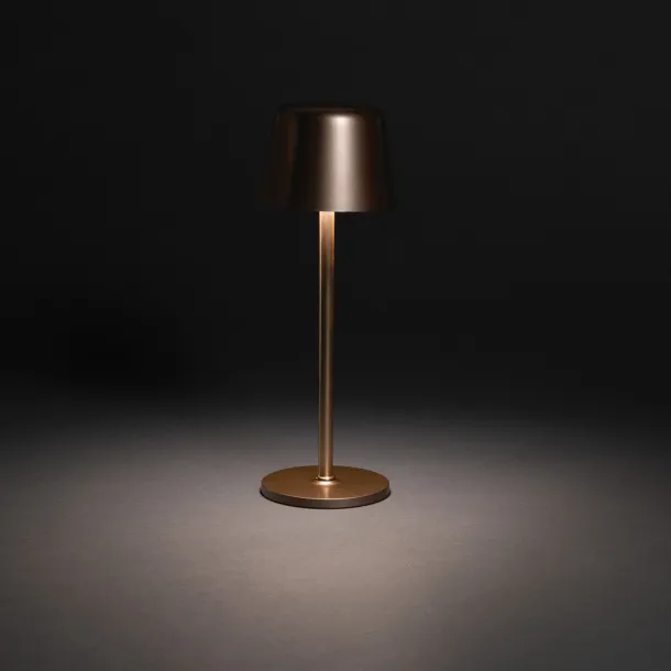 Zenic RCS recycled plastic USB re-chargable table lamp - XD Collection brown 