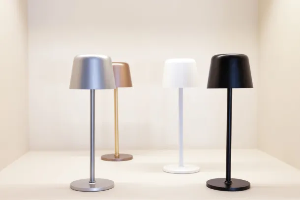 Zenic RCS recycled plastic USB re-chargable table lamp - XD Collection brown 
