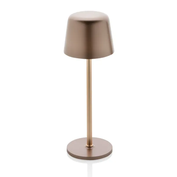 Zenic USB stolna punjiva svjetiljka od RCS reciklirane plastike - XD Collection brown 