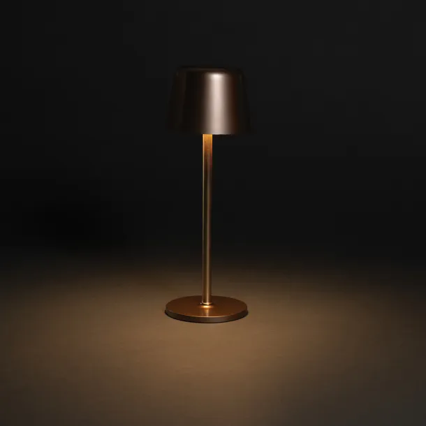 Zenic RCS recycled plastic USB re-chargable table lamp - XD Collection brown 