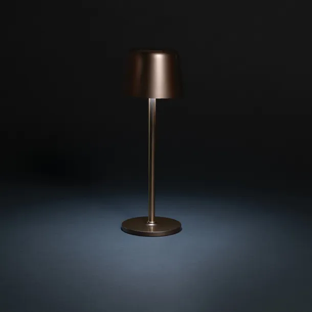 Zenic USB stolna punjiva svjetiljka od RCS reciklirane plastike - XD Collection brown 
