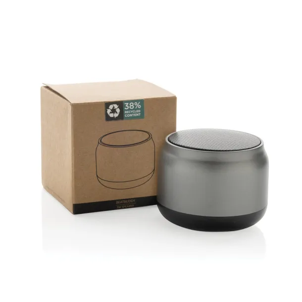 BeatBuddy recycled plastic 3W speaker - XD Collection Grey 