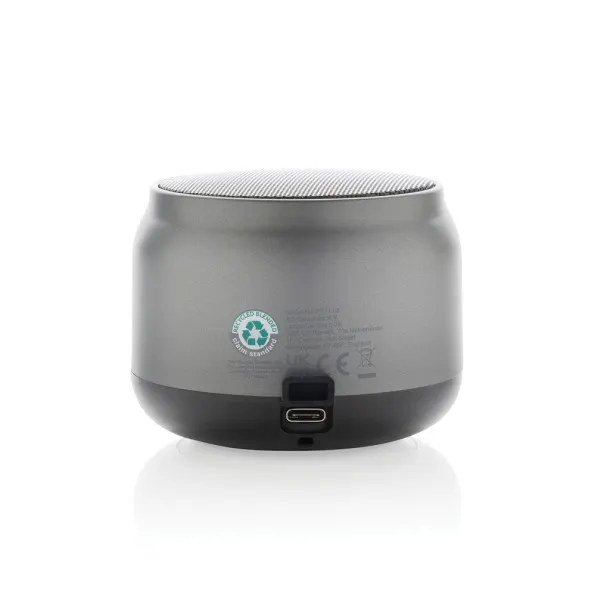 BeatBuddy recycled plastic 3W speaker - XD Collection Grey 