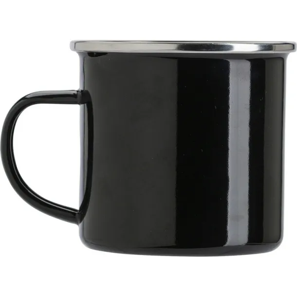  Enamel mug 350 ml black
