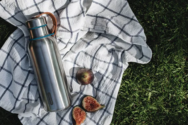 Black+Blum Insulated Water Bottle Small 500ml - Black & Blum turquoise 