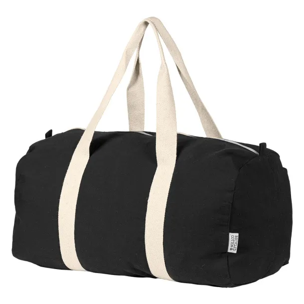 BOUNTY Sportska torba od recikliranog pamuka, 320 g/m2 - BRUNO Crna