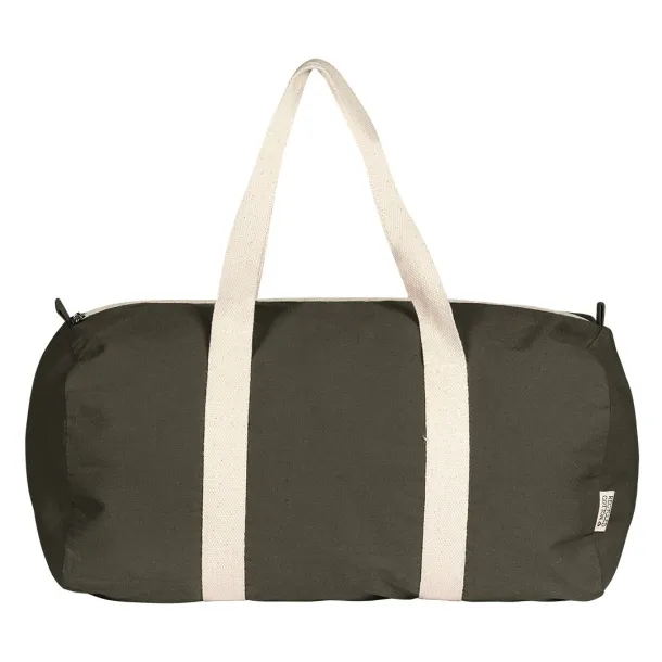 BOUNTY Recycled cotton duffle bag, 320 g/m2 - BRUNO Olive green