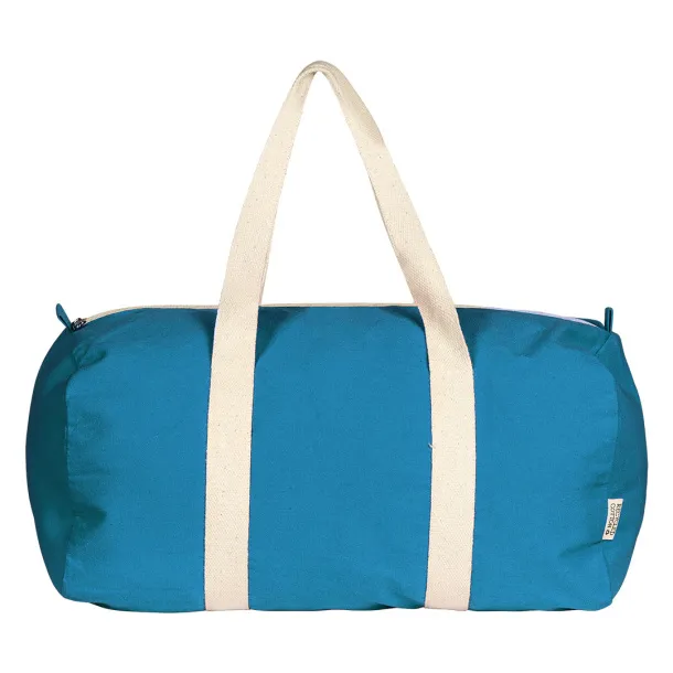BOUNTY Recycled cotton duffle bag, 320 g/m2 - BRUNO Turquoise