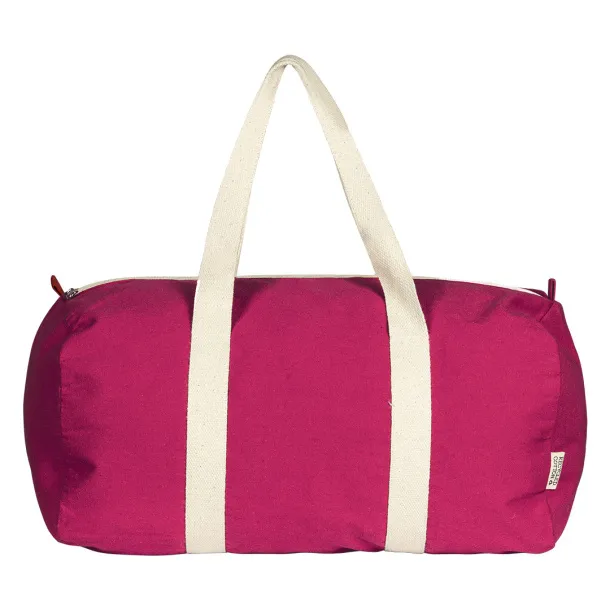 BOUNTY Recycled cotton duffle bag, 320 g/m2 - BRUNO Roza