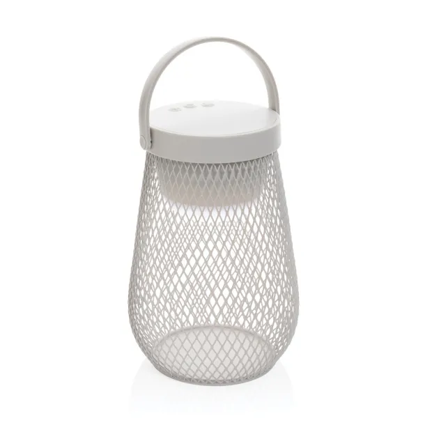 Aurora RCS recycled plastic USB re-chargeable table lamp - XD Xclusive Grey 