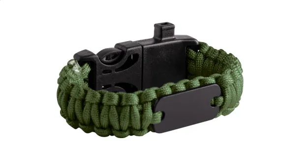 Peary survival bracelet Green Black