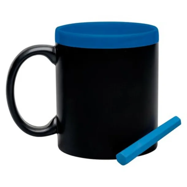  Ceramic mug for drawing 300 ml, chalk Mornarski plava