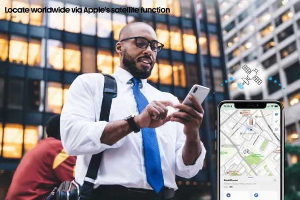 Pedalfinder zvono za bicikl s tehnologijom lociranja širom svijeta - XD Collection Crna 