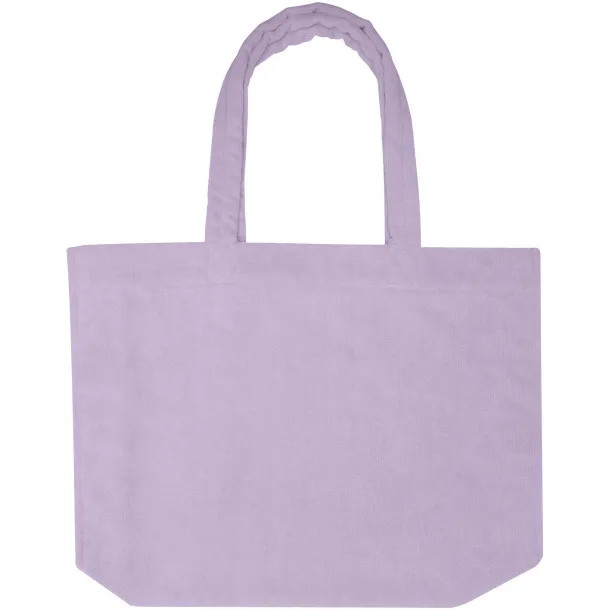 Siam GRS recycled terry beach tote bag 13L Lilac