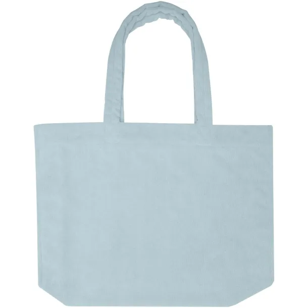Siam GRS recycled terry beach tote bag 13L Cloud Blue