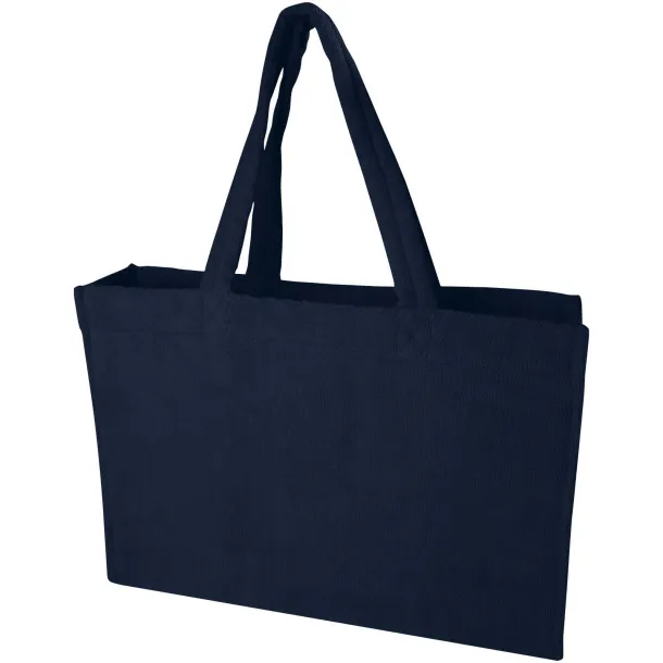 Siam GRS recycled terry beach tote bag 13L Navy Blue