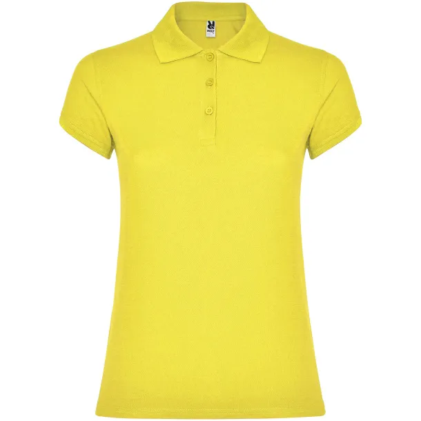 Star short sleeve women's polo - Roly Yellow