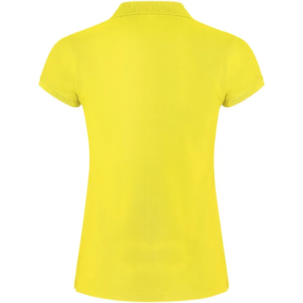 Star short sleeve women's polo - Roly Yellow